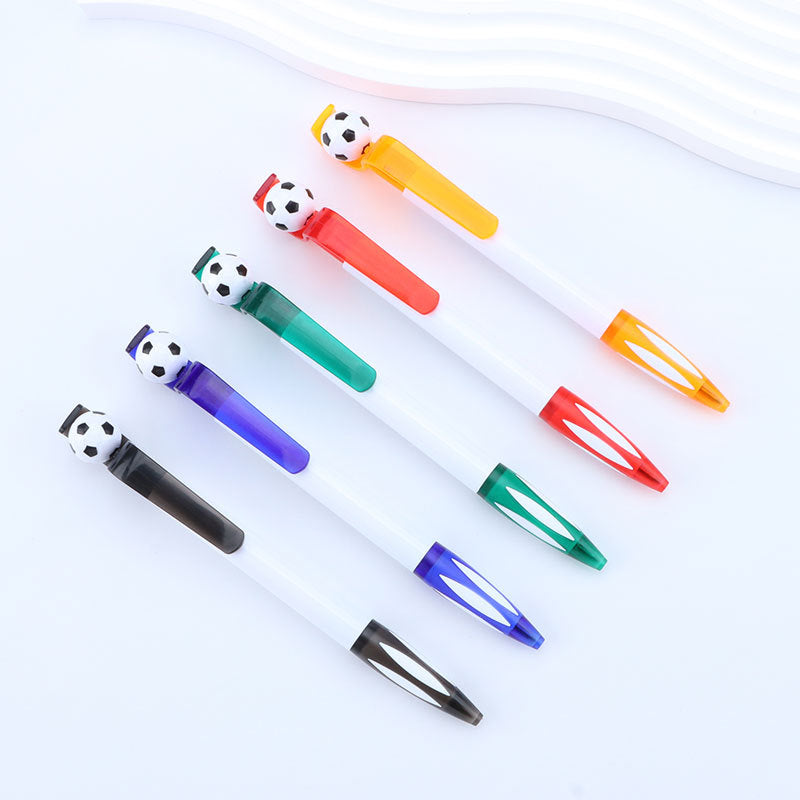 Creative Soccer Ball Pen, Rotating Football Ballpoint Pen, Custom Logo Promotional Pen, Stress Relief Spinner Pen, Advertising Gift Writing Pen