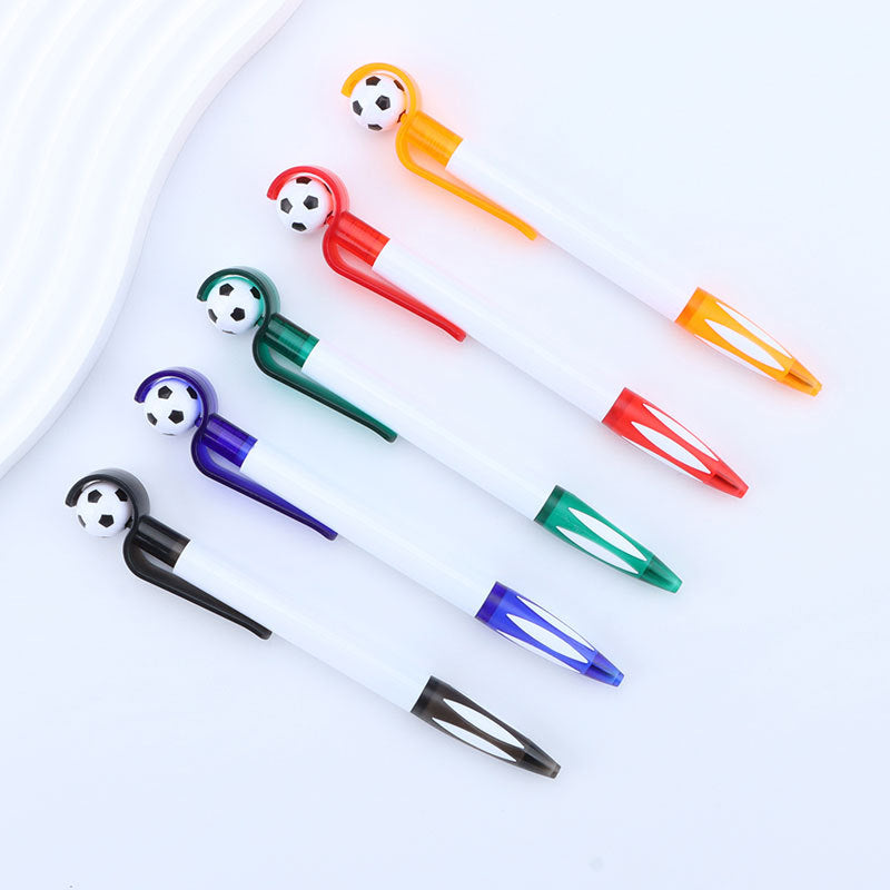 Creative Soccer Ball Pen, Rotating Football Ballpoint Pen, Custom Logo Promotional Pen, Stress Relief Spinner Pen, Advertising Gift Writing Pen